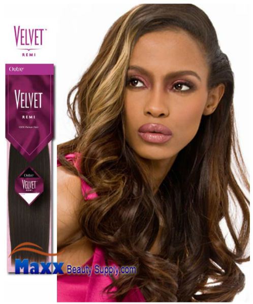 Outre Velvet Remi Human Hair Weave - Yaki Wvg 10"